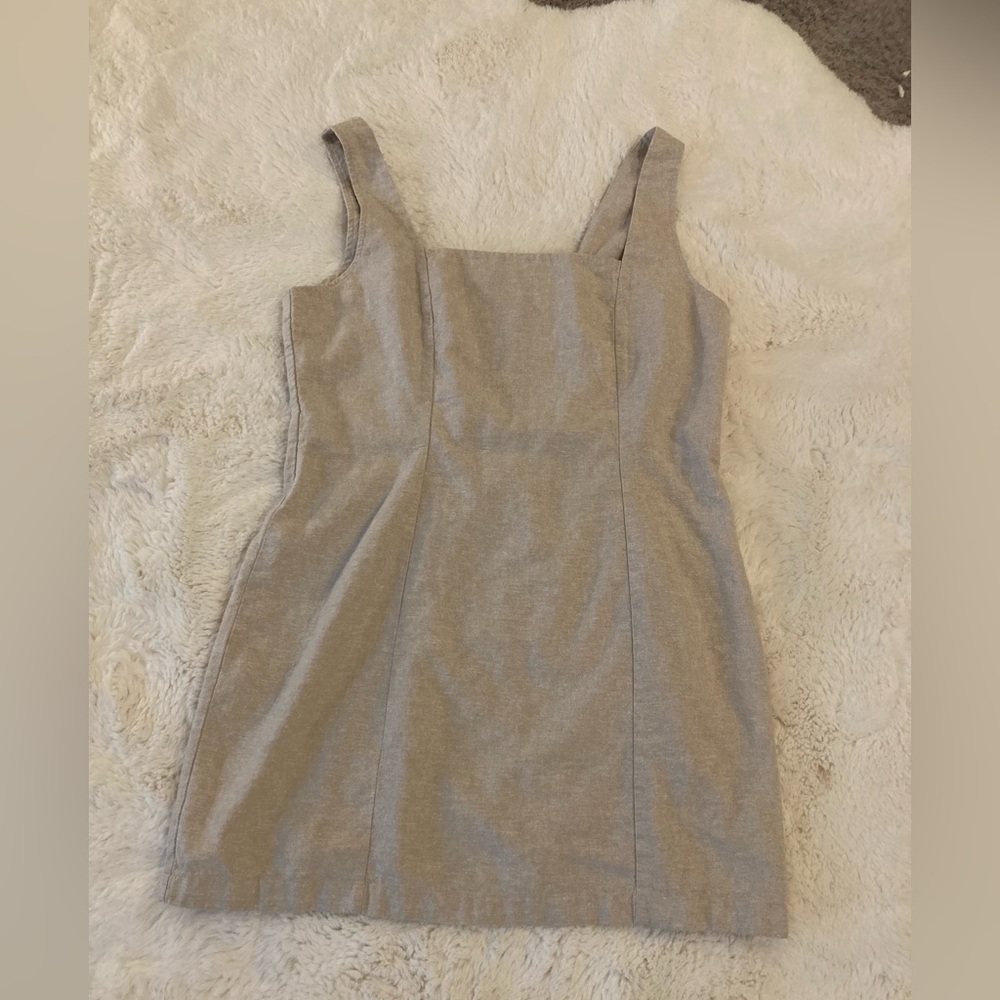 Old Navy Beige Linen Sleeveless Dress Women’s XL
